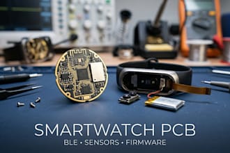 design smartwatch and fitness tracker pcb with ble embedded firmware solutions