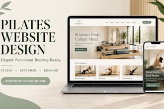 pilates studio, pilates trainer, reformer pilates instructor wordpress website