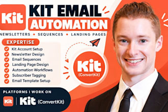 design convertkit newsletter kit email sequence kit landing page kit automation