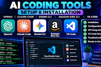 setup install openai, claude code, gemini cli, amazon kiro cli and vs code