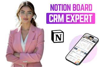 build custom notion template, notion dashboard, workspace, notion consultation