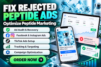 fix rejected peptide ads and optimize peptide marketing