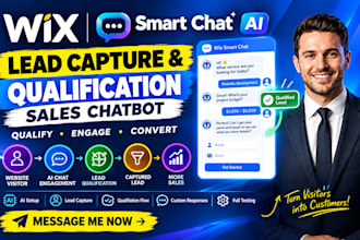 set up wix smart chat ai lead capture qualification and sales chatbot