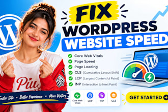 fix wordpress website speed, core web vitals, page speed, page loading, cls, clp