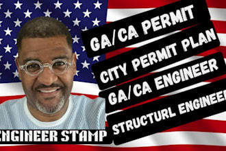 do civil and structural engineering calculation as ga, ca engineer and architect