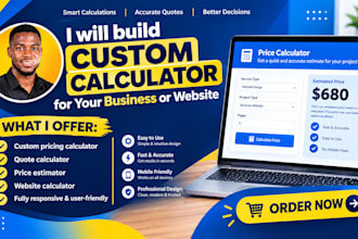 build quote calculator, price estimator, pricing tool, and website calculator