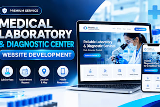 build a medical laboratory and diagnostic center website