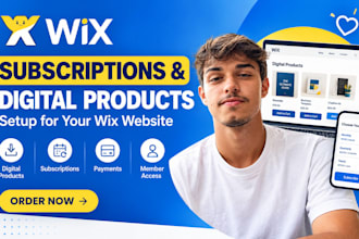 setup wix subscription and wix digital products for your site