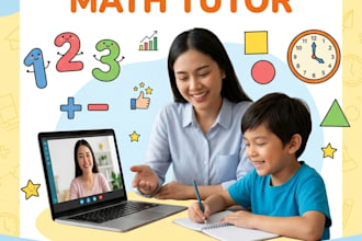 be a math tutor for kids, student math olympiad participant