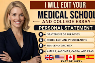 do medical school personal statement eras amcas aacomas caspa editing