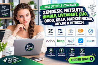 zendesk netsuite nimble liveagent clio odoo keap marketing360 anydo bitrix24