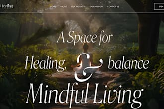 build squarespace holistic website wellness website spiritual healing website