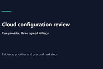 review three AWS azure or google cloud configuration items