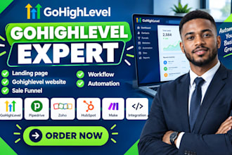 be gohighlevel expert honeybook pipedrive zoho one hubspot make com integration