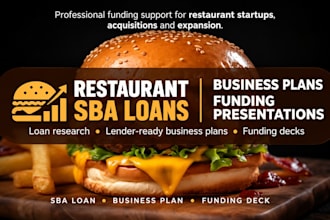 research restaurant sba loans write business plans design funding presentations