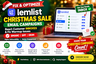 fix christmas sale lemlist email reaching customer inboxes warmup issues dmarc