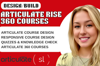 create interactive course using articulate 360, storyline 360, adobe captivate