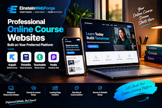 build kajabi thinkific teachable and podia websites