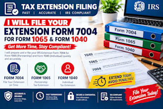file your extension form 7004 for form 1065 form 1040