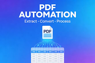 do pdf automation data extraction and conversion
