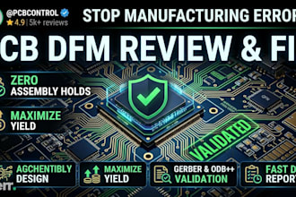 review and optimize your pcb layout for dfm manufacturing and assembly