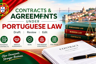 draft, review and edit contracts under portuguese law