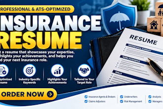 write a professional insurance resume for insurance professionals