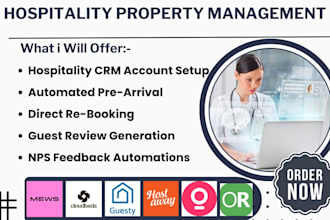 setup and integrate hospitality property crm software and automation via lodgify