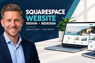 design, redesign a responsive squarespace website for your business