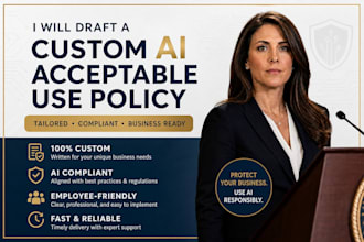 draft a custom ai acceptable use policy for your business
