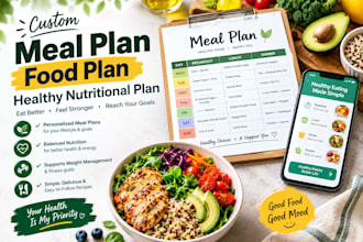 create meal plan food plan healthy nutritional plan