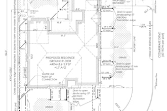 do site plan, survey plan, drainage plan, grading plan