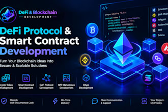 develop blockchains, MLM, ico, nft, smart contracts