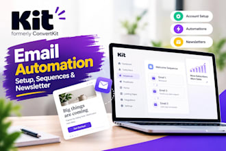 configure kit convertkit account, automation kit email sequences kit newsletter