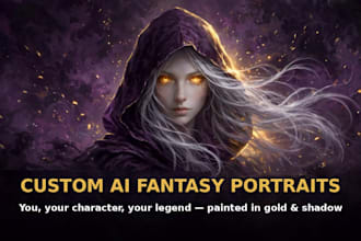 design a stunning custom ai fantasy portrait