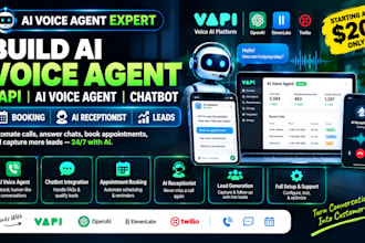 build ai voice agent vapi ai voice agent chatbot booking ai receptionist leads