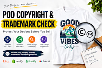 check your pod designs for copyright and trademark risks