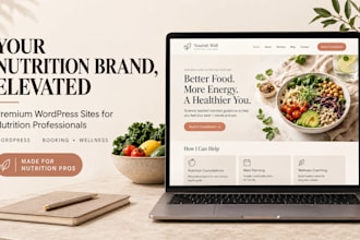 nutritionist, nutrition dietician website, diet plan website wordpress website