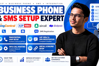 setup ringcentral voip, a2p 10dlc, IVR, aircall, dialpad and SMS registratio