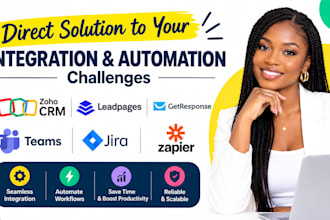 zoho CRM leadpages getresponse teams jira zapier integration automation