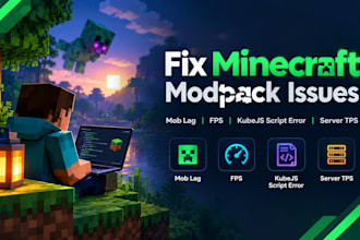 fix minecraft modpack mob lag fps kubejs script error server tps troubleshooting