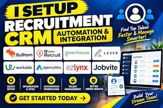 bullhorn zoho recruit greenhouse lever workable agencybloc ezlynx crm jobvite