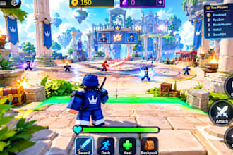 do roblox full game, pvp combat fighting duel anime shooting games, roblox game