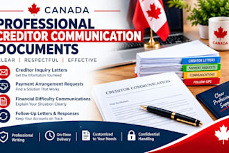 professional canada creditor communication documents
