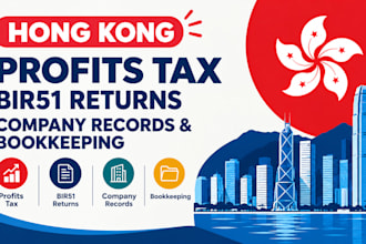 handle hong kong profits tax, bir51 returns, company records and bookkeeping