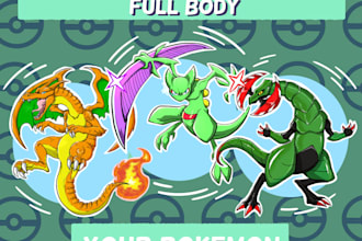 dibujo a tu pokemon favorito o creo a tu fakemon