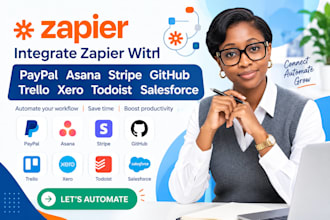 integrate zapier with paypal asana stripe github trello xero todoist salesforce