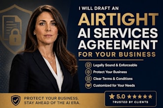 draft an ai services agreement for your business