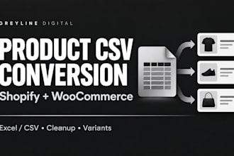 convert vendor file into shopify CSV