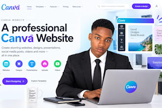 canva website design canva landing page and canva website